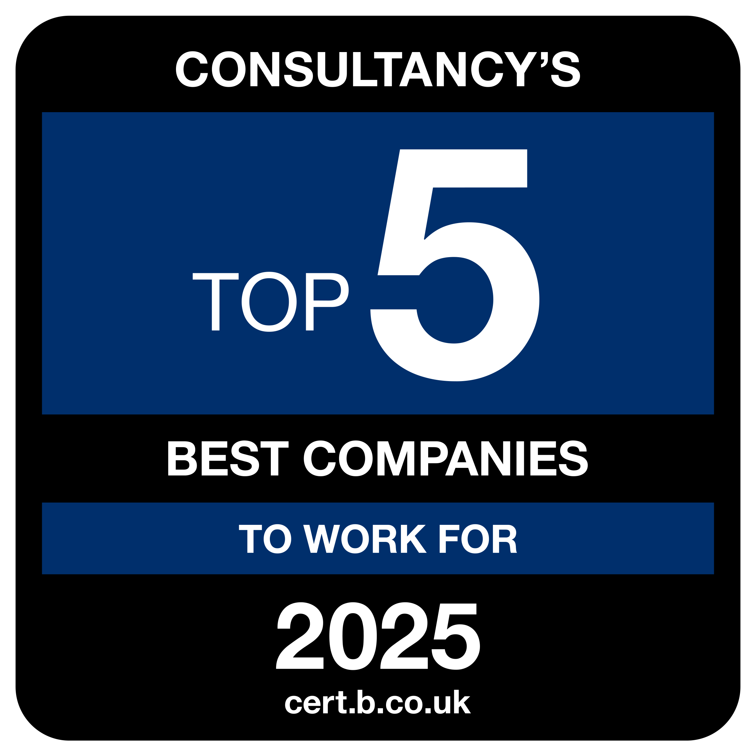 Best Companies — Consultancy's Top 5 to work for 2025
